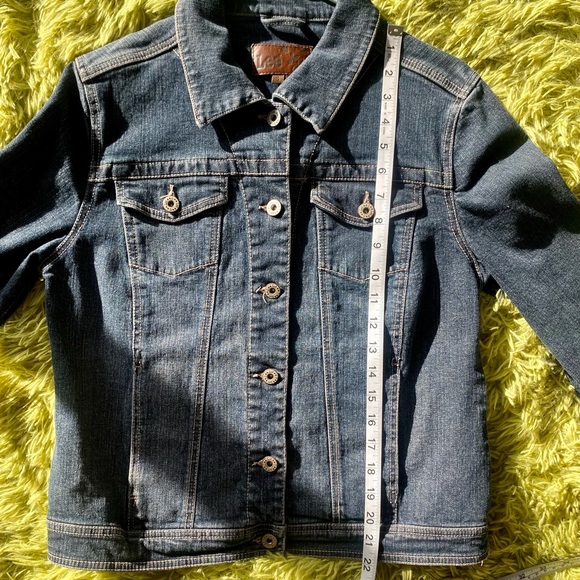 Custom Upcycled Lee Brand Denim Jacket W/ Embroidered Country Music Guitar Patch - Picture 13 of 16